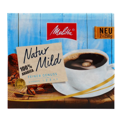 Melitta natur mild 2 x 250 gr.