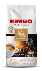 Kimbo caffé crema dolce 100% arabica bonen 1 kg.(014080)